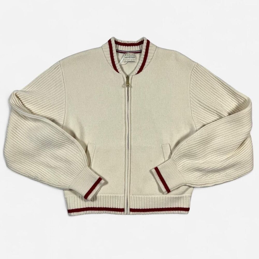 Tommy-hilfiger Women's Cream and White Jumper
